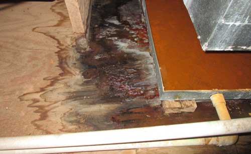 Air conditioner leaking water in basement deals